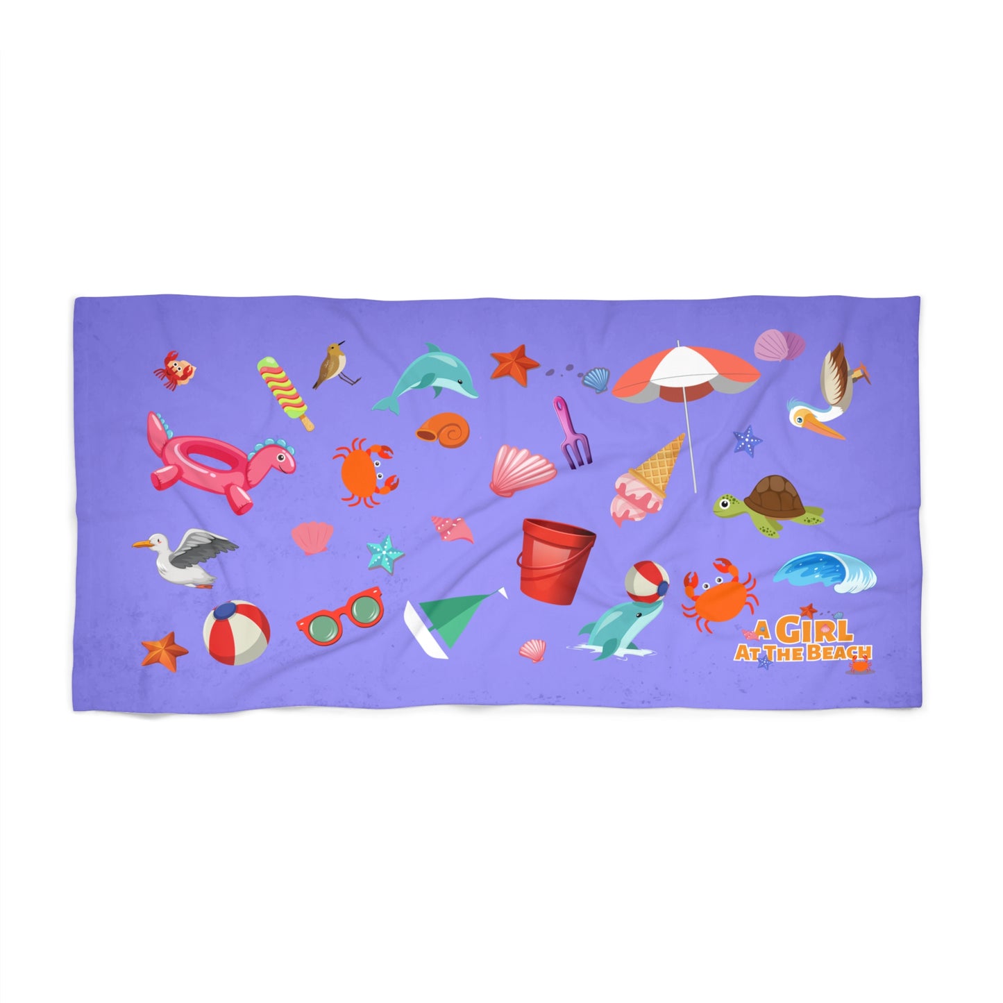 Fun Beach Towel for Kids - Colorful Summer Vibes, Perfect for Pool Days, Beach Parties, Birthdays, Vacation Essentials, Gift Idea