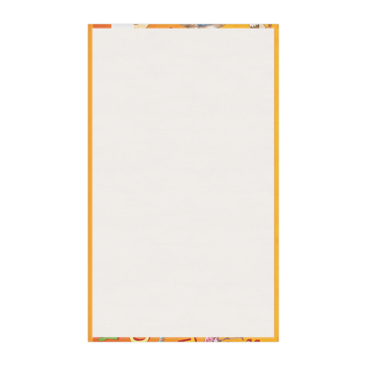 Alphabet Animal Kids Tea Towel — Colorful ABC Flashcard Kitchen Towel