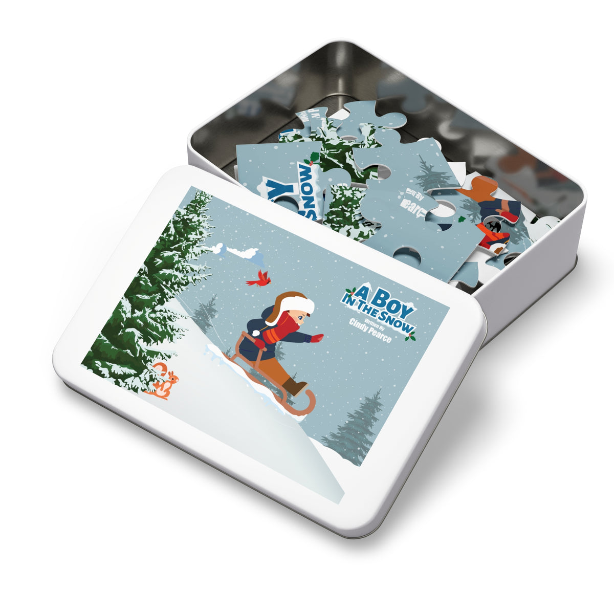 Jigsaw Puzzle with Tin