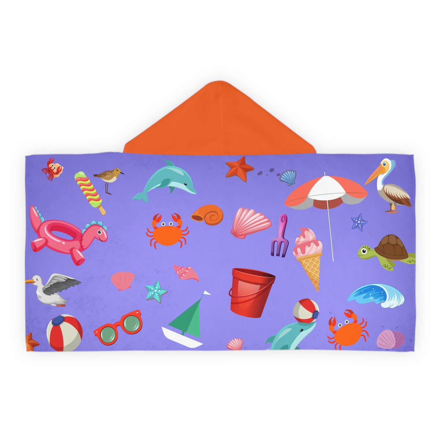 Fun & Cozy Youth Hooded Towel, Beach Towels for Kids, Summer Fun Gift, Swim Towel, Cute Hooded Bath Towel
