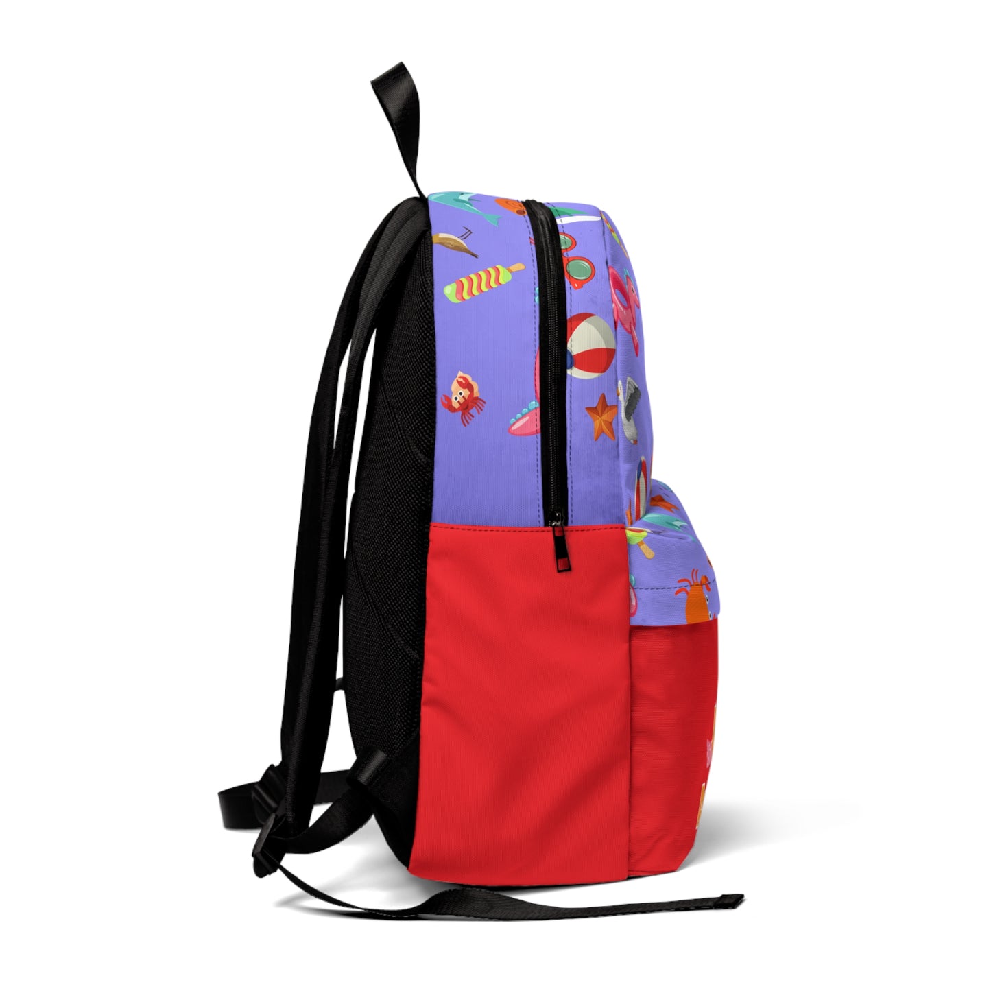 Beach Vibes Backpack - Perfect for Summer Adventures, School, Travel, Gifts for Girls, Fun and Colorful Design