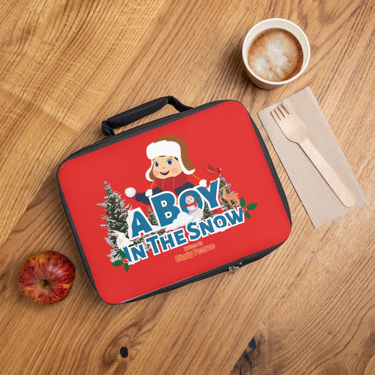 A Boy in the Snow Lunch Bag — Kids’ Holiday Insulated Lunchbox