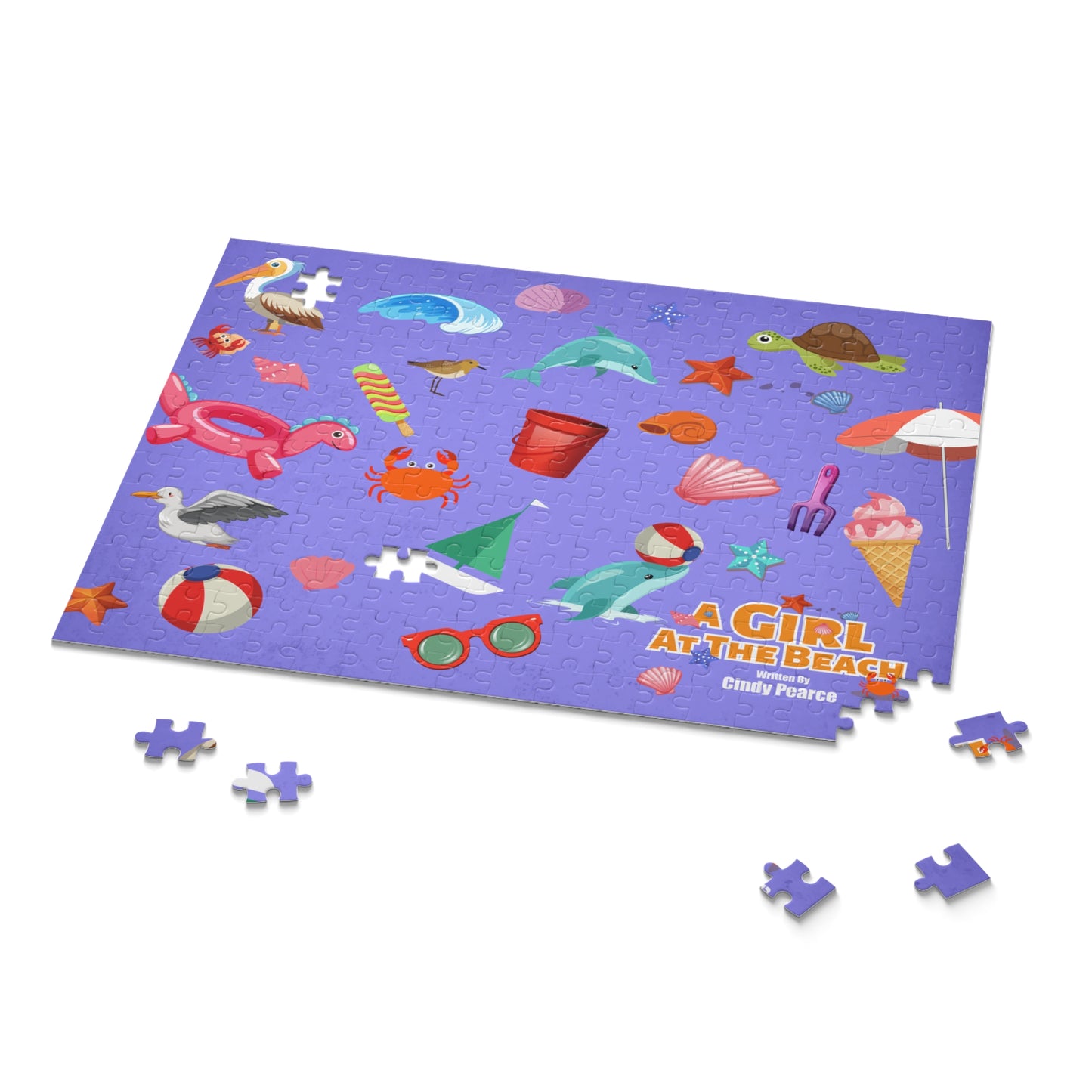 Beach-Themed Puzzle for Kids, Fun Family Activity, Summer Collectible, Gift for Beach Lovers, Ocean Decoration