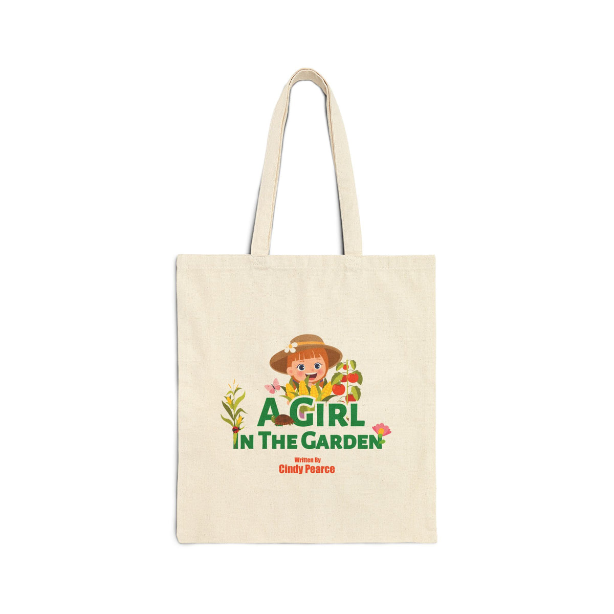 A Girl in The Garden Canvas Tote