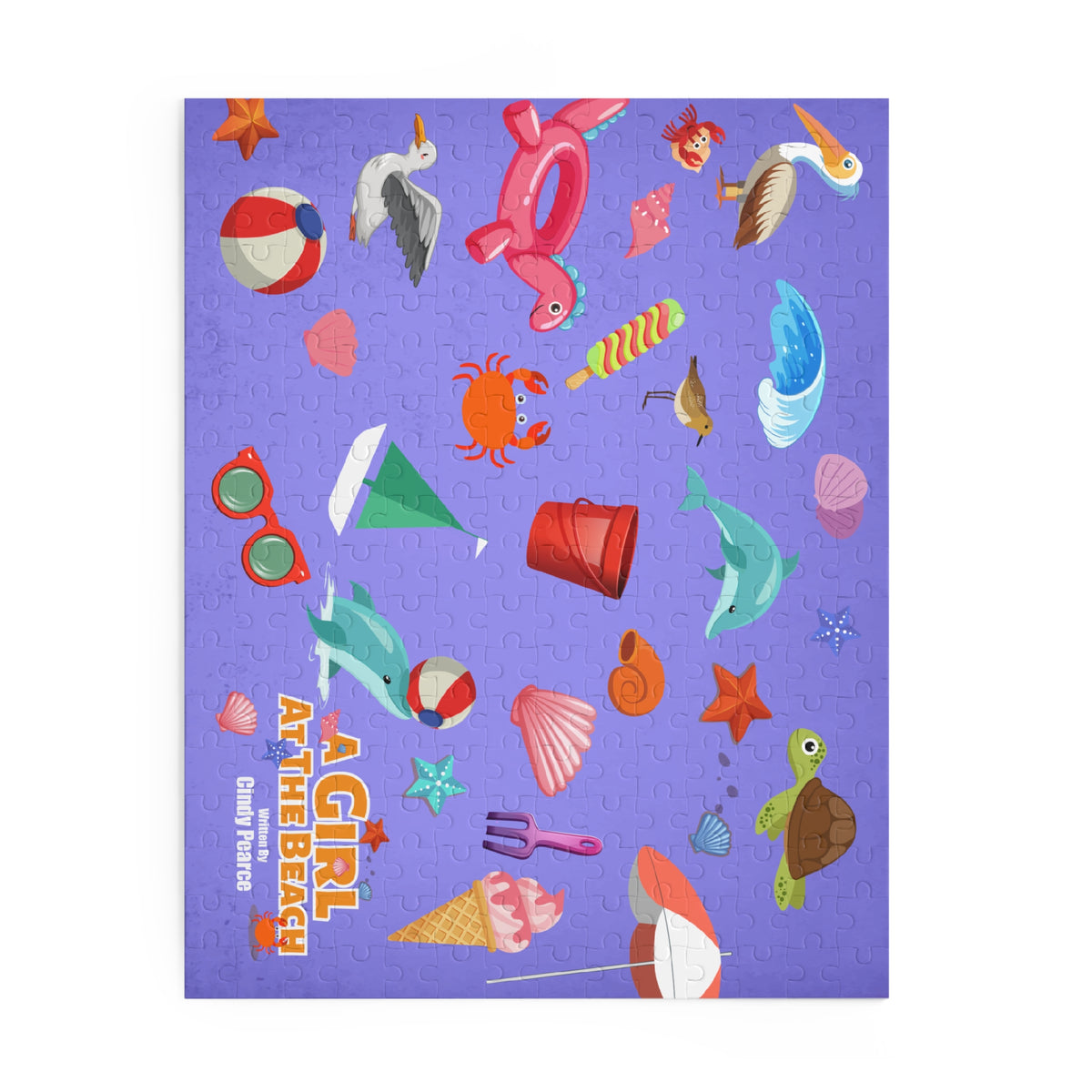 Beach Toy Puzzle — "A Girl at the Beach" 120/252/500-Piece Jigsaw