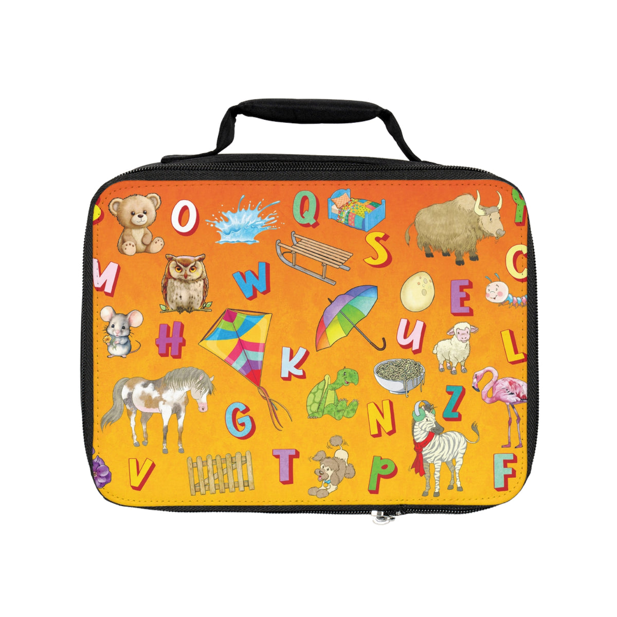 Alphabet Animal Kids Lunch Bag — Bright Educational Insulated Tote