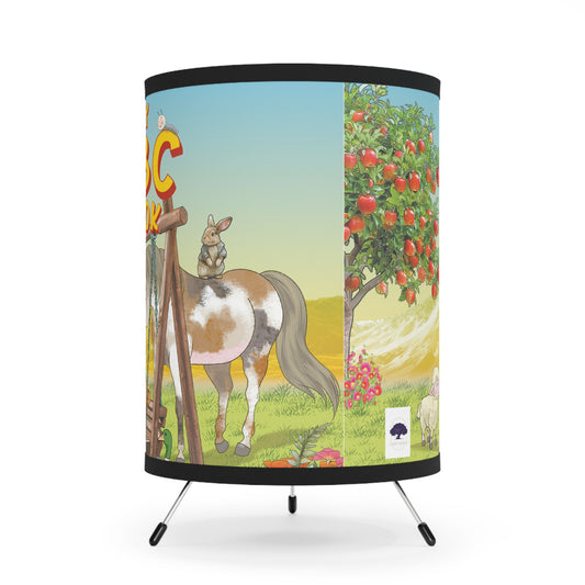 Tripod Lamp with High-Res Printed Shade, US\CA plug