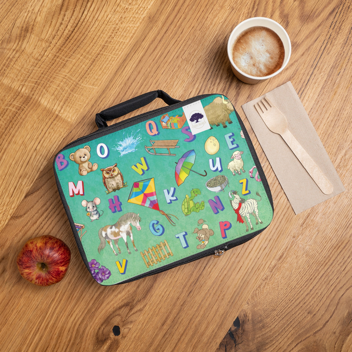 Kids Alphabet Lunch Bag — Cute Animal & Learning School Lunchbox
