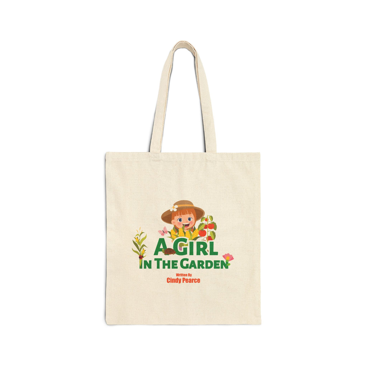 A Girl in The Garden Canvas Tote