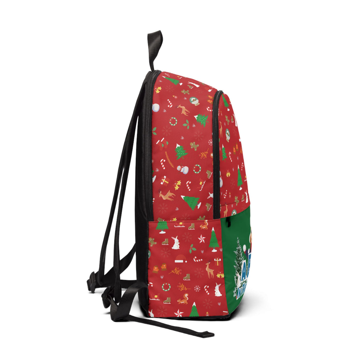 A Boy in the Snow Christmas Backpack — Kids Holiday School Bag
