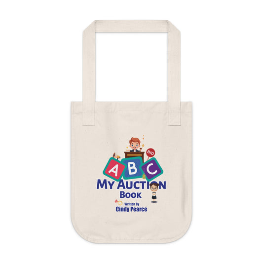 ABC My Auction Book Canvas Tote — Kids Alphabet Book Reusable Bag