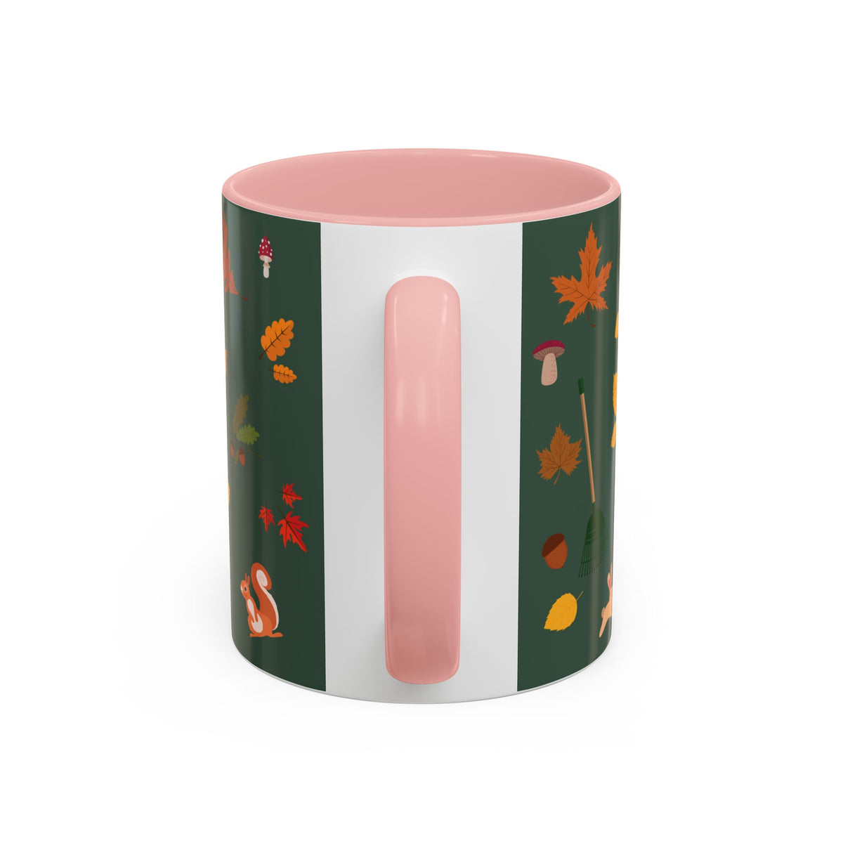 Copy of Christmas Pattern Accent Coffee Mug — Red Holiday Icons (11/15oz)