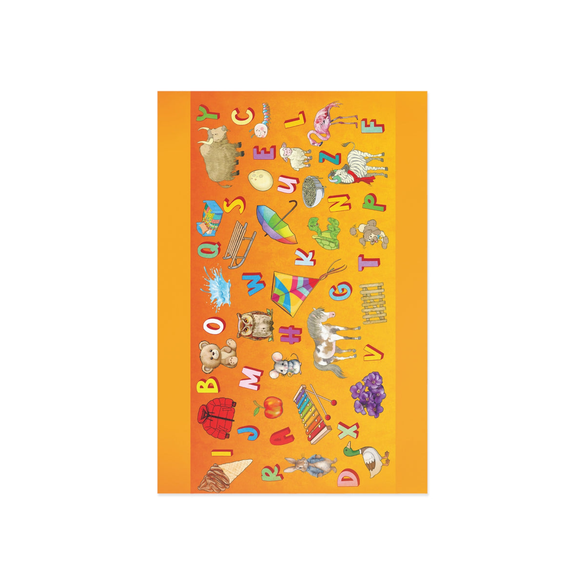 Alphabet Animals Fine Art Postcards – Bright Educational Kids Cards