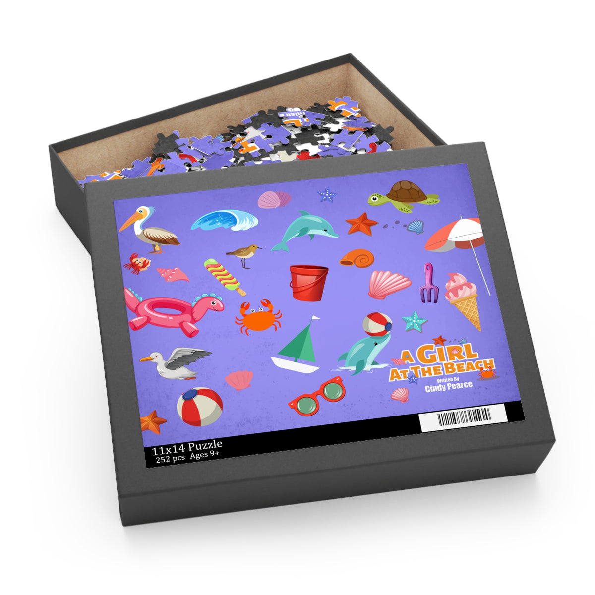 Beach Toy Puzzle — "A Girl at the Beach" 120/252/500-Piece Jigsaw