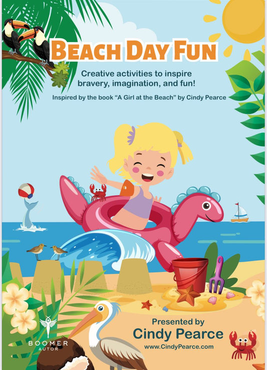 A Girl at the Beach – Beach Day Fun - The Summer Adventure Activity Book for Kids