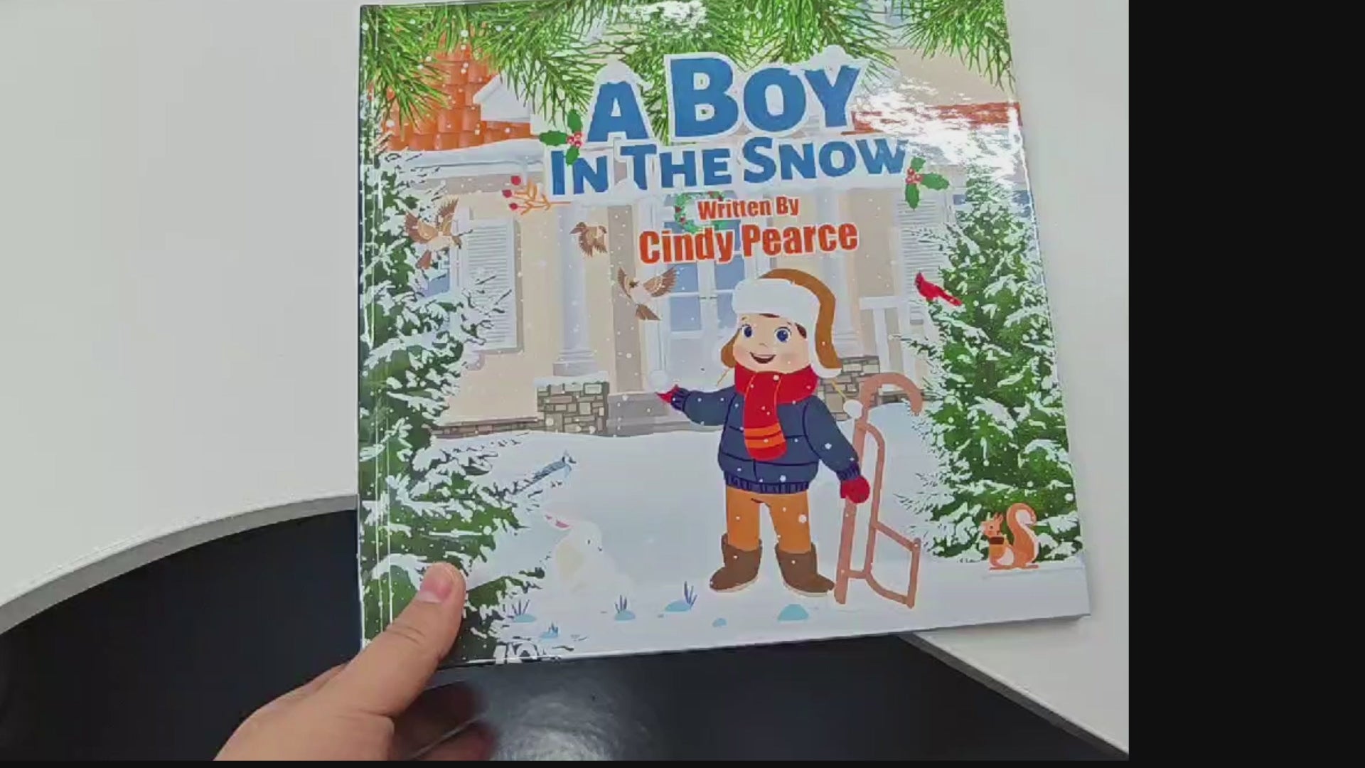 Video of A Boy in the Snow showing the pages and pictures