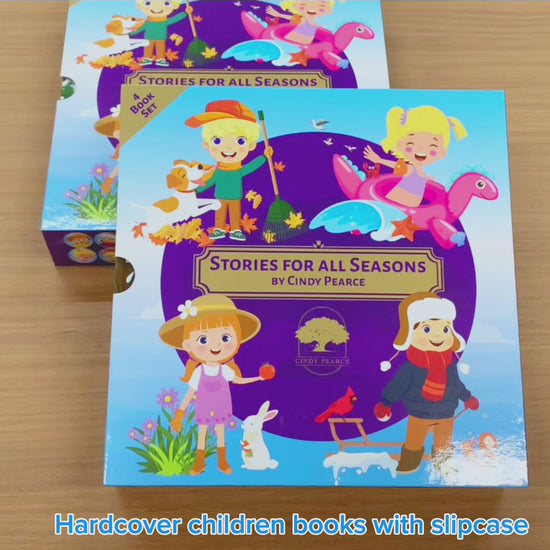 Gift Box Slipcase with 4 children seasonal picture books