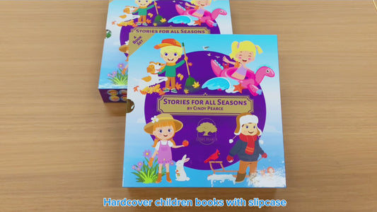 Gift Box Slipcase with 4 children seasonal picture books